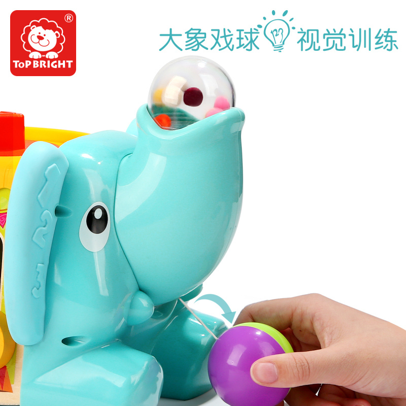 特宝儿(topbright) 大象马戏团铁线绕珠 串珠绕珠儿童益智玩具 婴幼儿宝宝男孩女孩120384