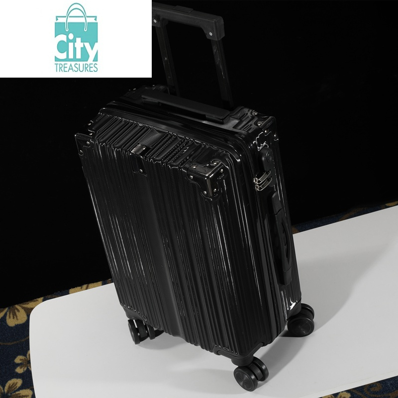 行李箱万向轮旅行箱女20寸登机箱韩版拉杆箱男箱子24寸铝框密码箱视频