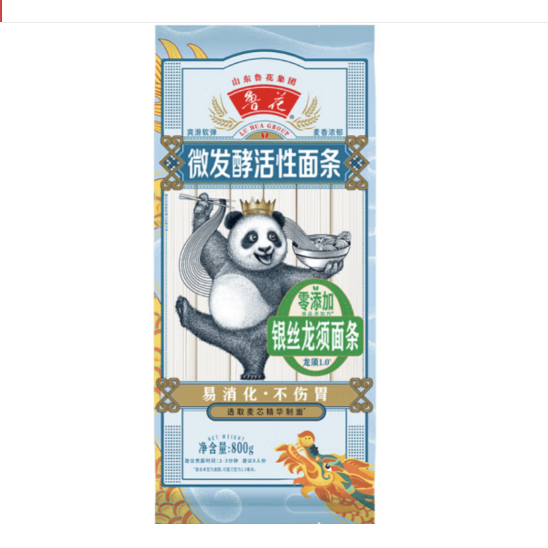 鲁花(熊猫系列)龙须面 800g*2高清大图