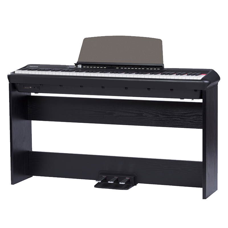 珠江艾茉森p200电钢琴88键重锤智能专业成人初学者便携式电子钢琴参数