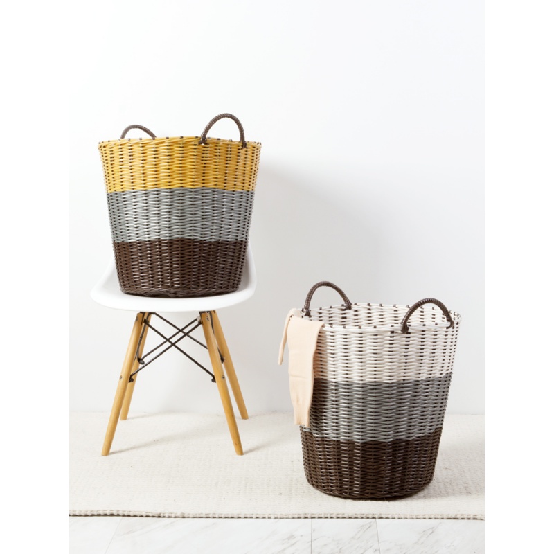 居家家编织脏衣篮子家用洗衣收纳筐洗衣桶放脏衣服的收纳桶脏衣篓_11高清大图