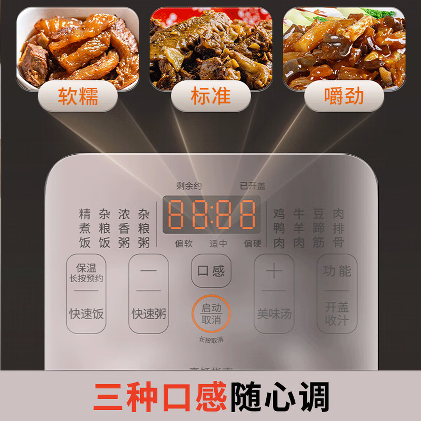 九阳(Joyoung)电饭煲电压力锅压力煲高压锅5L电煮锅家用大容量 Y-50H651高清大图