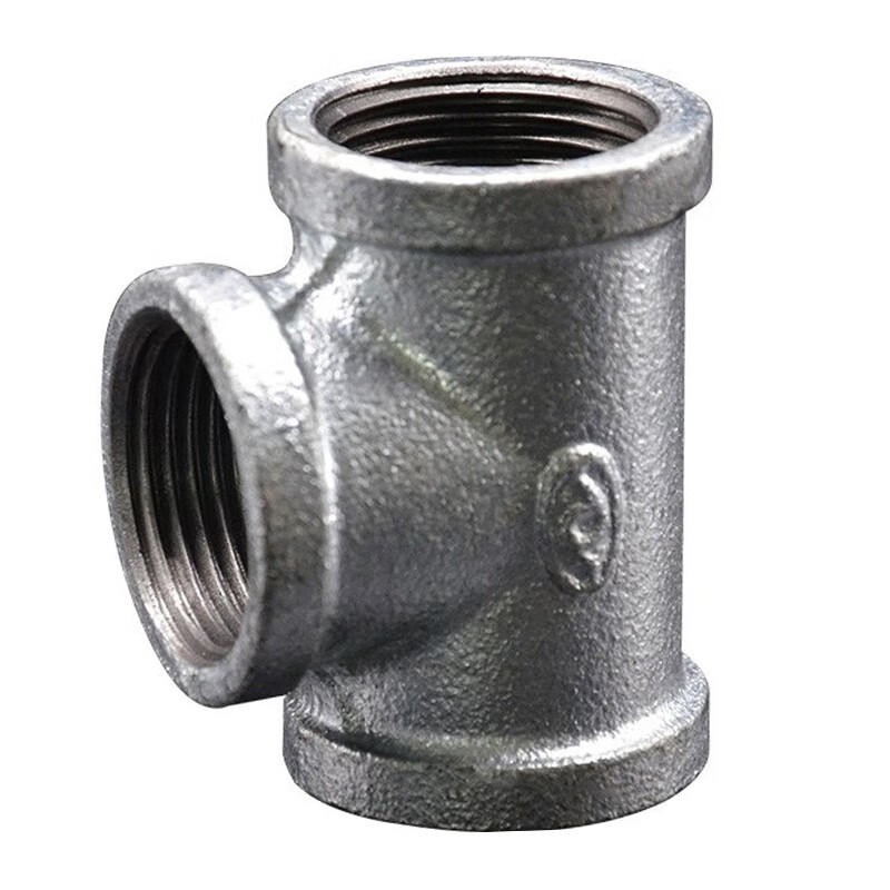 龟固(guigu) 国标玛钢镀锌丝扣等径三通 冷镀水暖消防加厚玛钢管件