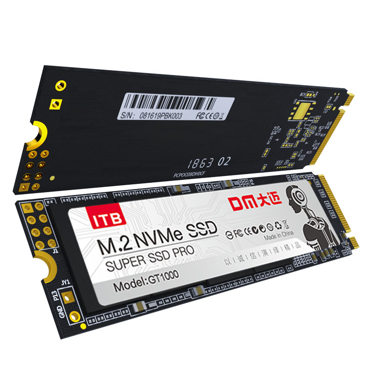 大迈(DM)GT1000-1TB M.2接口 2280NVME协议PCIE通道 SSD固态硬盘 (计价单位:个) 灰色高清大图
