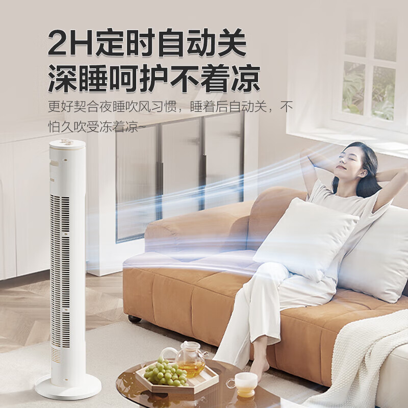 艾美特塔扇电风扇无叶风扇智能落地扇电扇家用办公室卧室轻音风扇三档风量香薰驱蚊换气扇[机械款]FT-X172高清大图