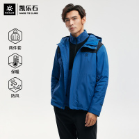 凯乐石KAILAS男女厚三合一冲锋衣抓绒内胆防水透气防风外套两件套