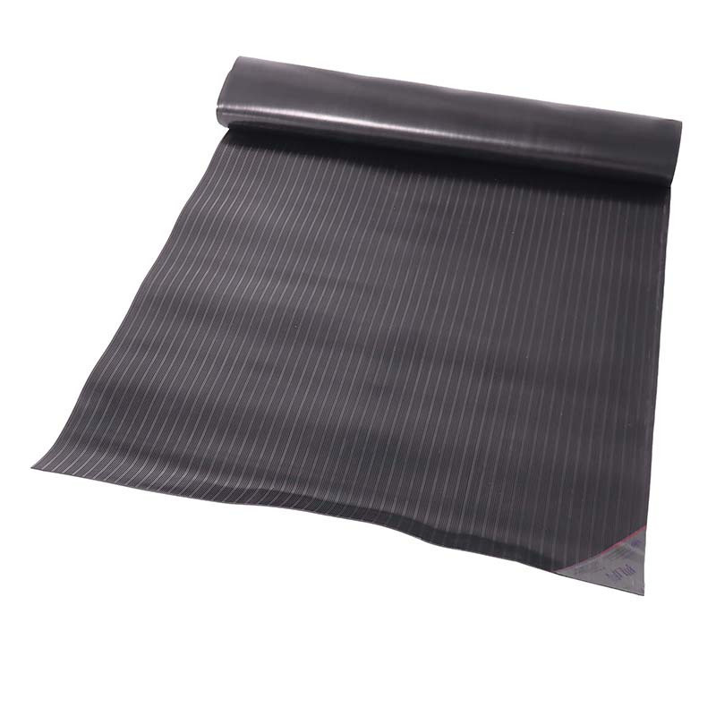 典虎 绝缘胶垫 黑色条纹 25kv 10米*1米*8mm 卷高清大图