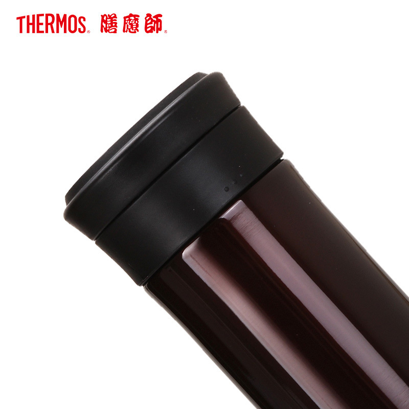 膳魔師(THERMOS)保温杯TCMK-500带茶漏泡茶杯500ML水杯304不锈钢车载办公商务咖啡色CBW家用/通用