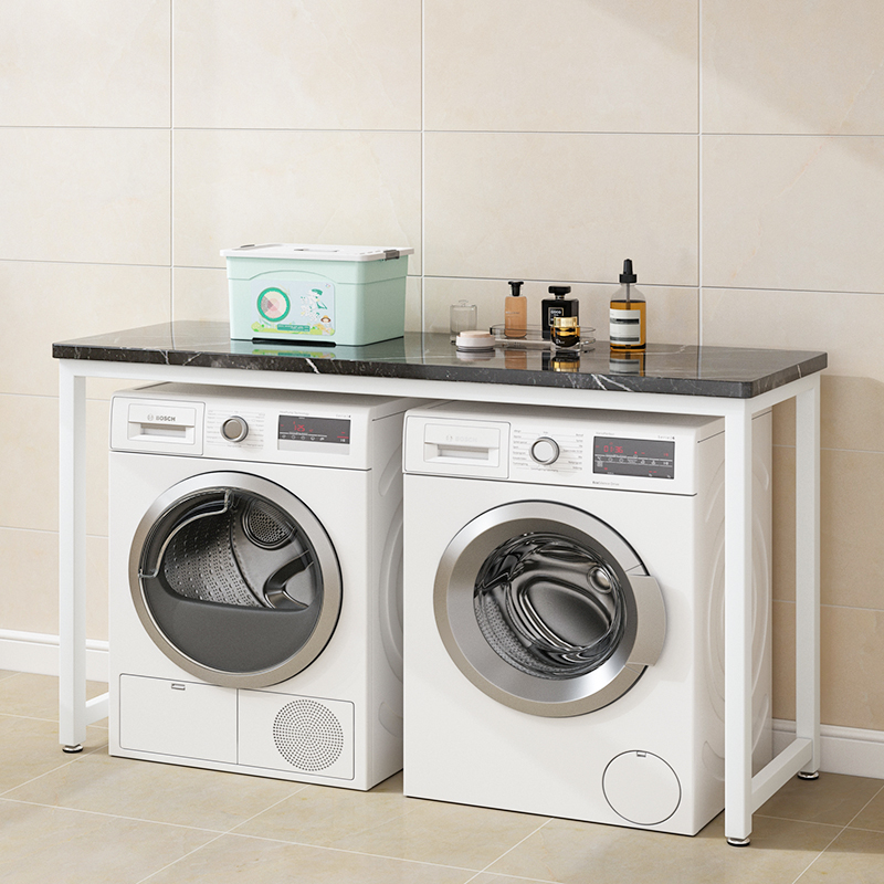 洗衣机架子置物架滚筒一体柜阳台空间利用神器浴室置物台收纳架子