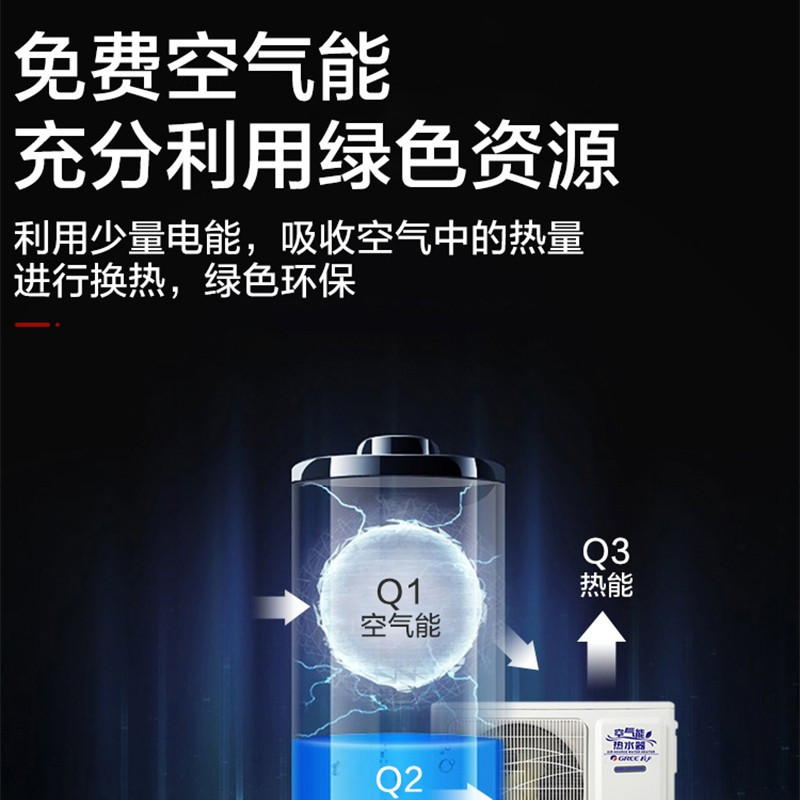 格力御尚SXT200LCJW/Y-1空气能热水器200升一级能效常温55℃水温WIFI(含基础安装,不含辅材)