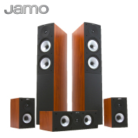 尊宝(JAMO) S526 HCS5家庭影院音箱音响 套装5.0影院音箱 15年新款 酒红色