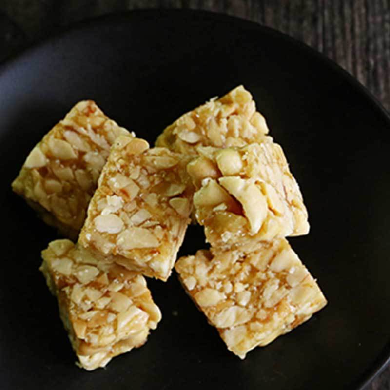 温州特产手工花生酥花生糖 休闲孕妇零食 芝麻花生酥糖糕点300g2罐 齊天樂QTL