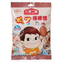 不二家 8支装牛奶棒糖(巧克力+奶茶味)46g