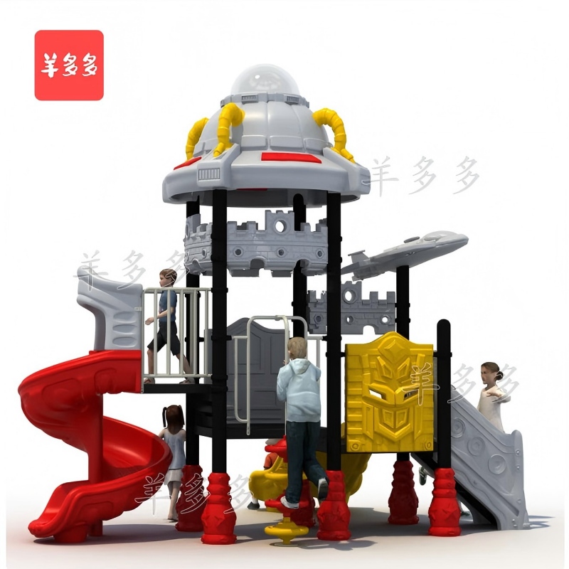 羊多多幼儿园大型滑滑梯儿童室外大型滑梯小区游乐场游乐设备高清大图