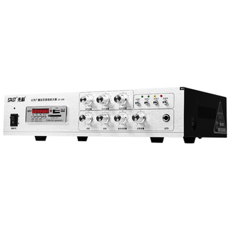 先科D5-200功放机家用重低音蓝牙公放器数字音响库存迷你全新专业音箱吸顶广播分区定阻定压小功放大功率