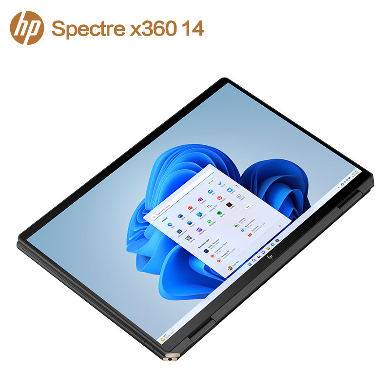 惠普(hp)幽灵Spectre x360 14-EU0777TU 14英寸轻薄本翻转触控屏笔记本电脑(酷睿U5-125H 16G内存 1TB固态 120HZ 2.8K OLED)黑