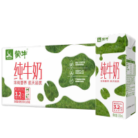 【8月产】蒙牛纯牛奶无菌砖200ml*24盒礼盒装 新老包装随机发