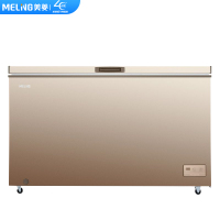 美菱meling428升卧式电脑控温冰柜一室单温冷冻冷藏转换大冷柜雪柜b