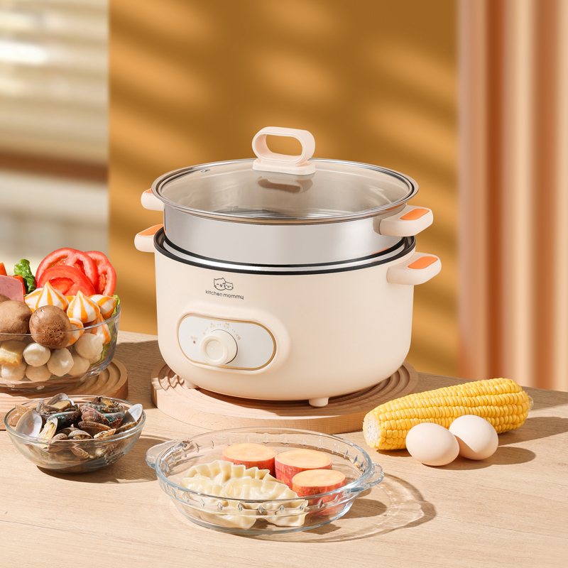 厨创妈咪kitchen mommy 电火锅(电蒸煮锅) KT-DHG-3106高清大图