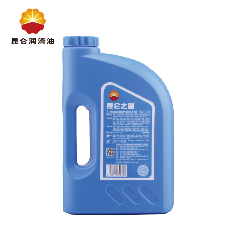 中国石油 昆仑润滑油 昆仑之星防冻液 乙二醇型重负荷冷却液-30℃ 4L