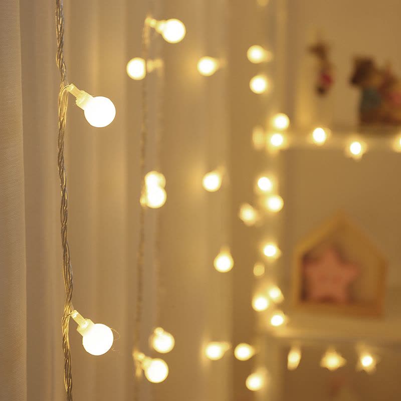 家柏饰(CORATED)新年春节过年卧室装饰房间布置电池彩灯闪灯串灯满天星星灯饰 10米普通灯-紫色(带尾插插电款)图片