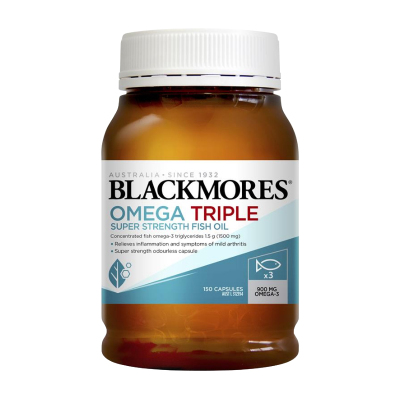 Blackmores 澳佳宝 三倍浓缩深海无腥鱼油 软胶囊 150粒 1瓶装