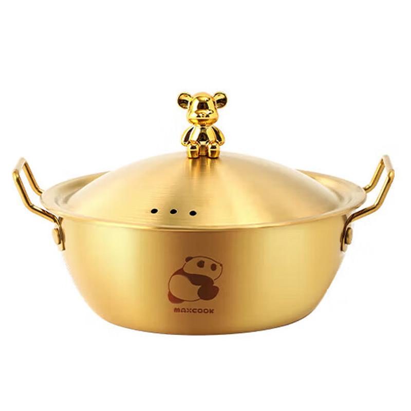 MAXCOOK美厨碗19cm双耳韩式款金色MCWA9293