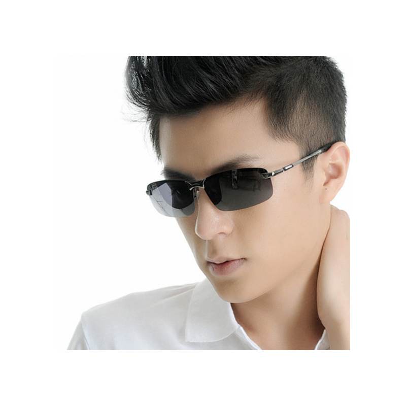 变色太阳镜男偏光镜墨镜女男士驾驶镜方形眼镜男钓鱼眼睛p8