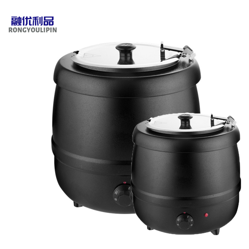 融优利品黑色电热自助保温汤桶10l个