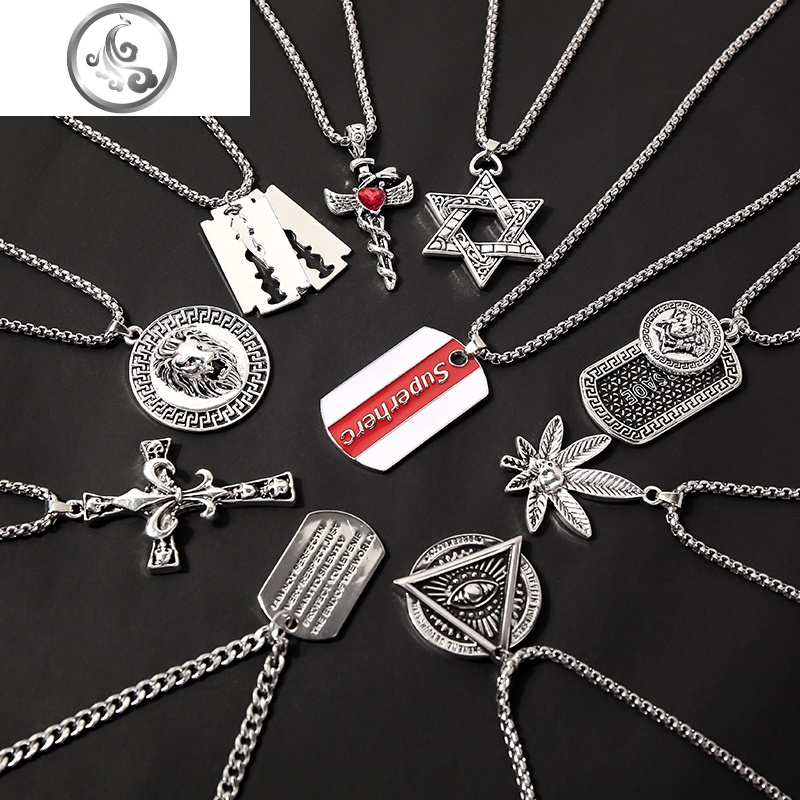 韩版hiphop项链男士潮人锁骨链个性链子街头学生嘻哈装饰品 JiMi高清大图