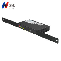 国威 IP语音网关HB100-8S 网络电话8口分机SIP协议IAD网关SIP转模拟电话分机接口扩展FXS语音网关