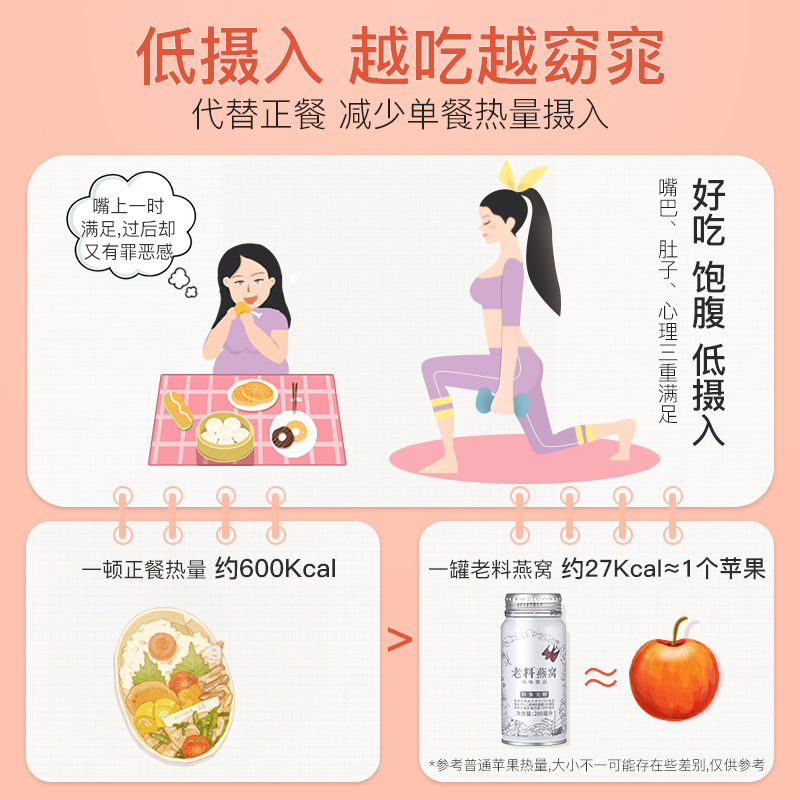 老料胶原蛋白肽即食燕窝 孕妇滋补营养品 印尼天然金丝燕窝