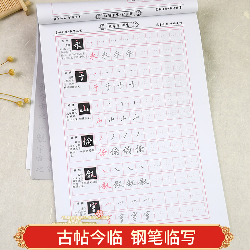 多宝塔 [正版]古帖金临钢笔临写灵飞经多宝塔瘦金体九成宫勤礼碑圣教序兰亭序大学生成人女生字体漂亮初学者入门临摹描红书法硬高清大图