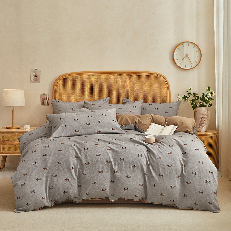 天琴床品四件套245*250cm柔软舒适宠谧时光A类TQ-T180高清大图