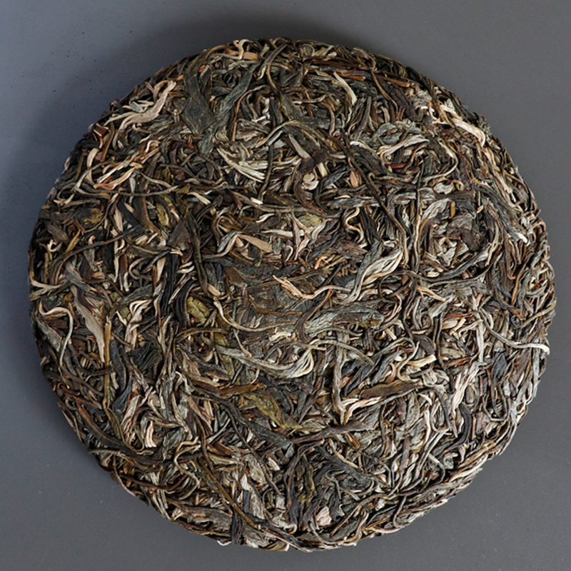 [2021版]草根先生云南大叶普洱茶生茶倚邦古树纯料一口料圆茶饼357克七子饼茶普洱茶叶手工压制