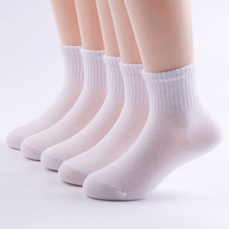 5双 纯白中筒 3-5岁 鞋码24-27