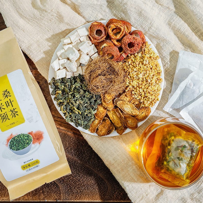 买一发三固本堂玉米须桑叶茶150g决明子葛根牛蒡苦荞山楂栀子