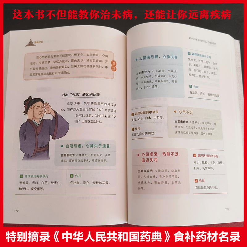 漫画中医 [正版]漫画中医 零基础看懂中医千年智慧 一学就会中医诊断入门中医自学基础理论书籍大全懂中医收获健康的智慧 漫高清大图