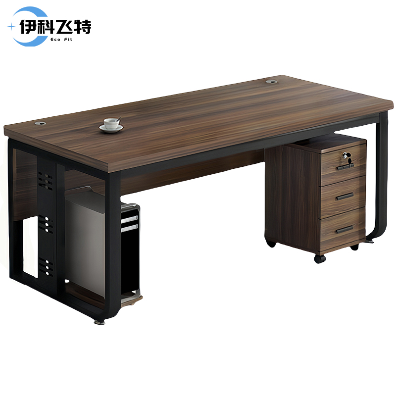 伊科飞特1.6米办公桌1600*600*740mm套高清大图