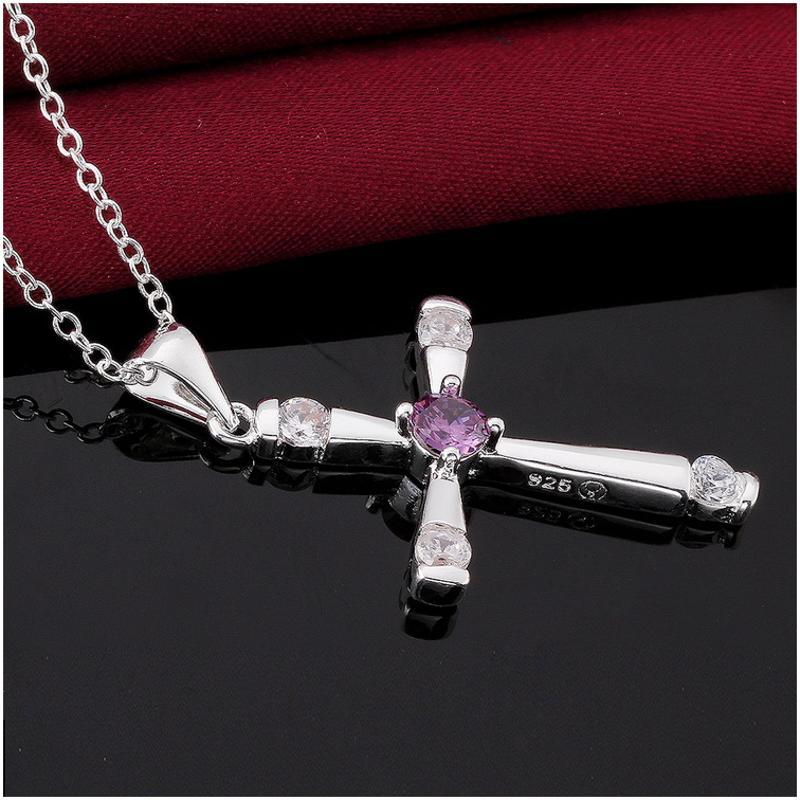 N656 Women Silver Necklace 镀925纯银女项链日韩版锁骨链潮人送女朋友七夕情人节礼物