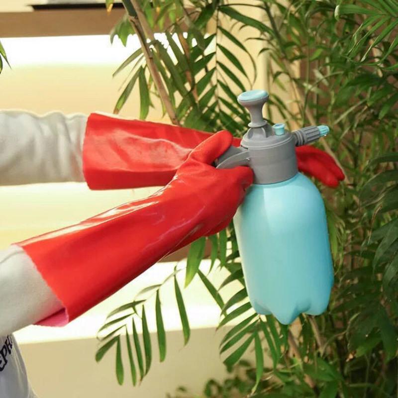 33厘米[一体绒] 1双 一体绒保暖加厚加长耐用胶皮洗碗手套加绒洗衣服加棉清洁水产手套