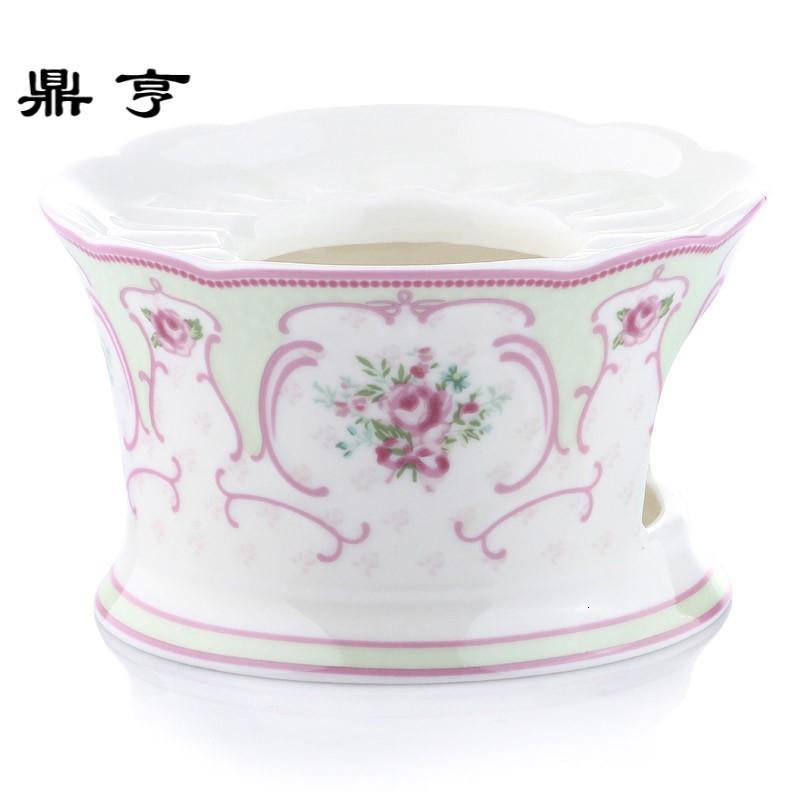 鼎亨陶瓷玻璃花茶具套装花茶壶陶瓷过滤茶具花果茶加热壶整套花茶