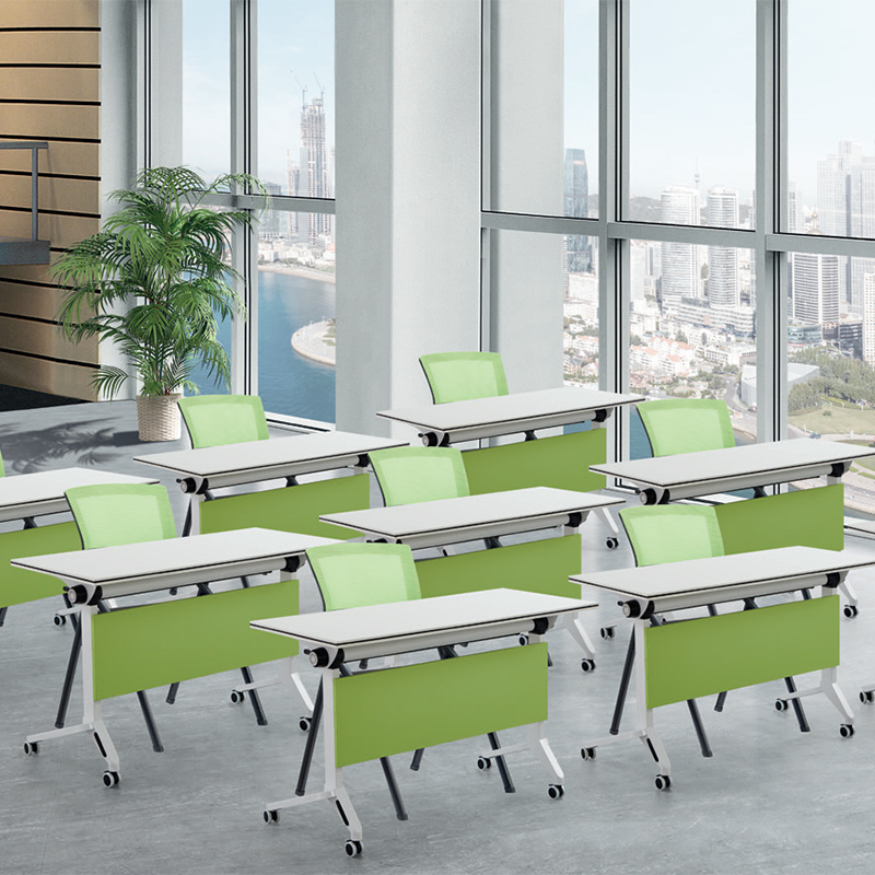 臻远 ZY5041708 折叠办公桌可移动办公桌员工培训桌 A款1.4米高清大图