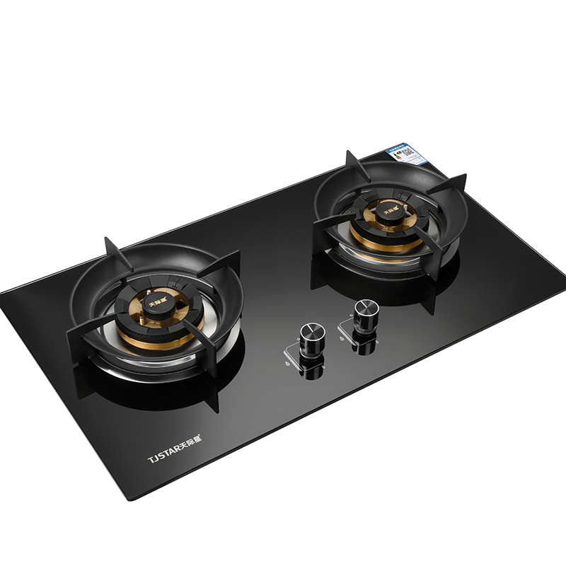 灶具T2953钢化玻璃直燃火天然气台嵌俩用JZT-B8333