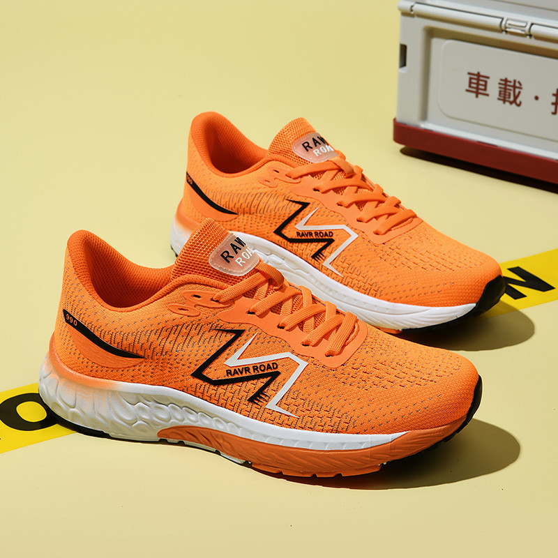 坚马跑步鞋男夏季透气学生马拉松专业体育生软底减震运动鞋轻便休闲