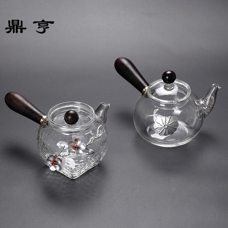 鼎亨耐热锤纹过滤茶壶功夫茶具泡红茶专用冲茶器泡茶壶