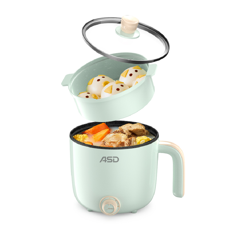 爱仕达(asd)电火锅宿舍1.2l学生单人煮面电火锅ah-y06j418