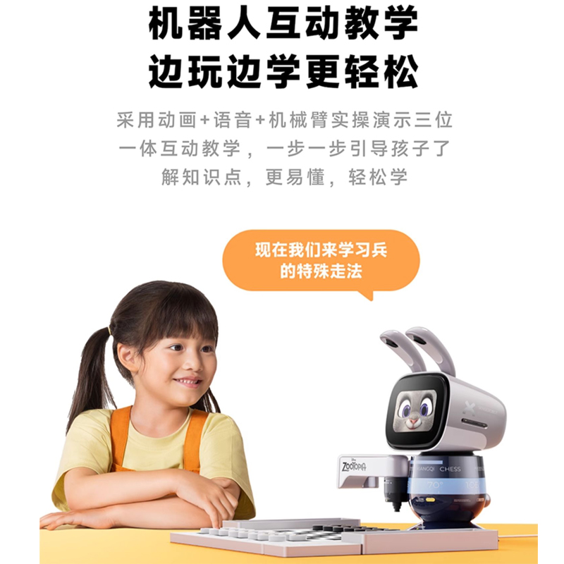 元萝卜智能机器人迪士尼疯狂动物城朱迪彩色触摸屏6-14岁儿童娱乐伙伴100克超轻设计高清大图