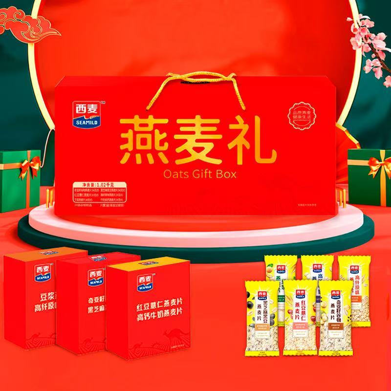 西麦西麦健康燕麦礼盒1020g饮品高清大图