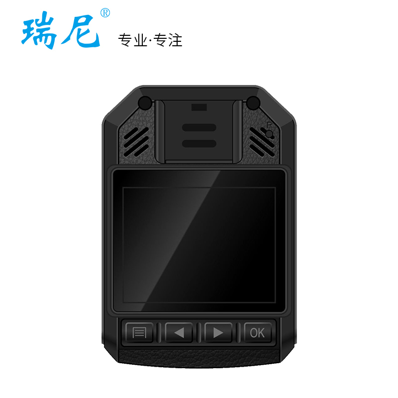瑞尼A2工作记录仪高清现场执法仪32G 专业红外夜视彩色显示屏微型公路运输检查专用执法仪数据采集器 物业管理保安执法仪